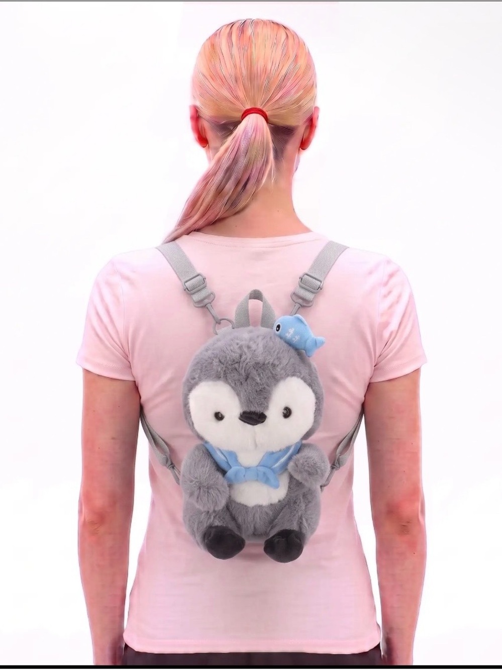 Plush Penguin Backpack